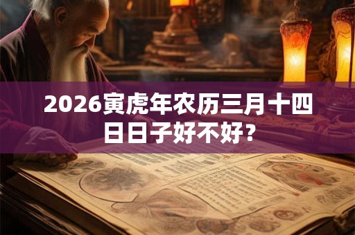 2026寅虎年农历三月十四日日子好不好？