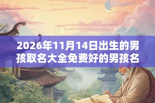 2026年11月14日出生的男孩取名大全免费好的男孩名 2026年11月14日出生的男孩取名大全免费好的男孩名