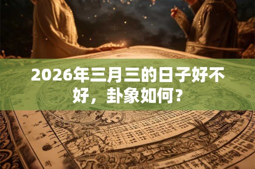 2026年三月三的日子好不好，卦象如何？