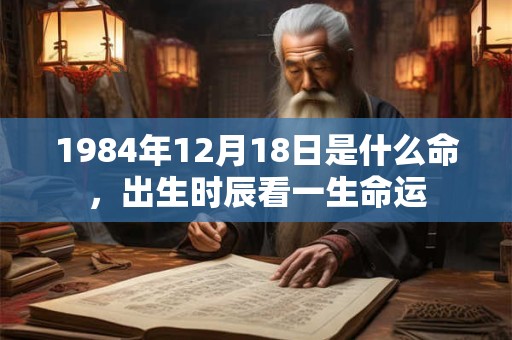 1984年12月18日是什么命,出生时辰看一生命运 1984年12月18日是什么命,出生时辰看一生命运