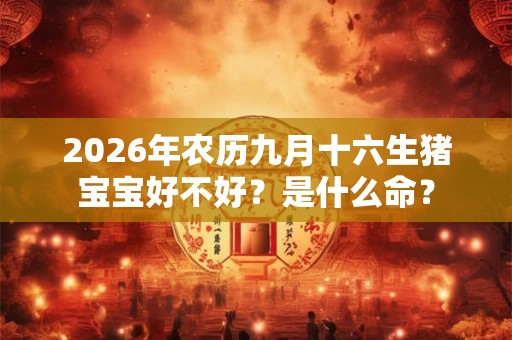 2026年农历九月十六生猪宝宝好不好?是什么命? 2026年农历九月十六生猪宝宝好不好?是什么命?