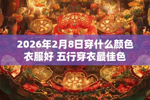 2026年2月8日穿什么颜色衣服好 五行穿衣最佳色
