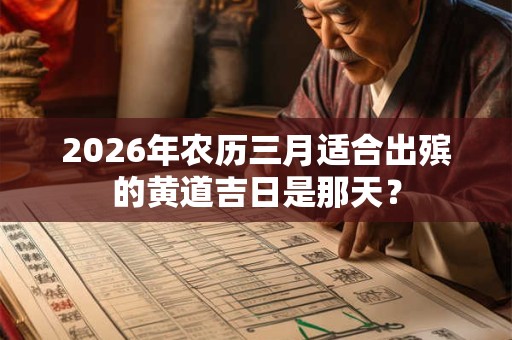 2026年农历三月适合出殡的黄道吉日是那天？