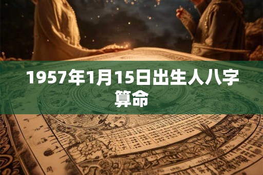 1957年1月15日出生人八字算命