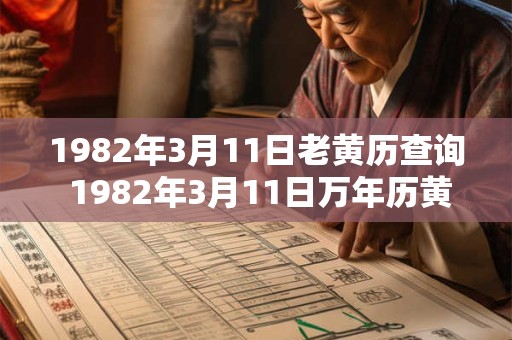 1982年3月11日老黄历查询 1982年3月11日万年历黄道吉日