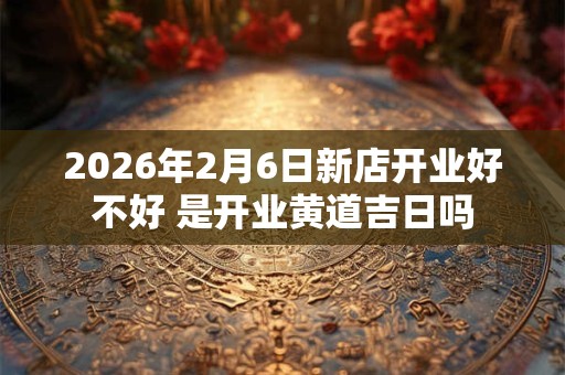 2026年2月6日新店开业好不好 是开业黄道吉日吗