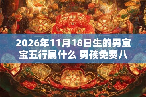 2026年11月18日生的男宝宝五行属什么 男孩免费八字起名 2026年11月18日生的男宝宝五行属什么 男孩免费八字起名