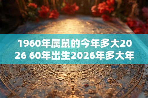 1960年属鼠的今年多大2026 60年出生2026年多大年龄