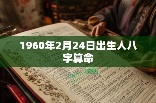 1960年2月24日出生人八字算命