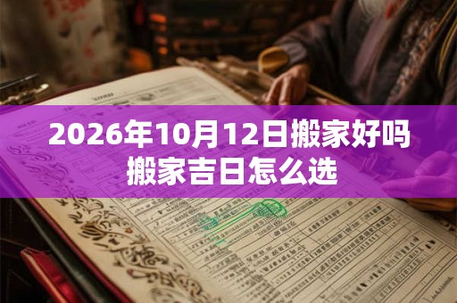 2026年10月12日搬家好吗 搬家吉日怎么选
