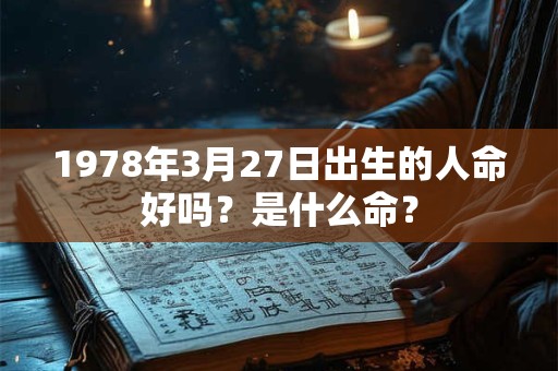 1978年3月27日出生的人命好吗?是什么命? 1978年3月27日出生的人命好吗?是什么命?