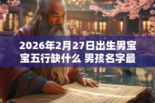 2026年2月27日出生男宝宝五行缺什么 男孩名字最新免费版 2026年2月27日出生男宝宝五行缺什么 男孩名字最新免费版