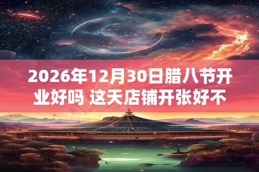 2026年12月30日腊八节开业好吗 这天店铺开张好不好 2026年12月30日腊八节开业好吗 这天店铺开张好不好