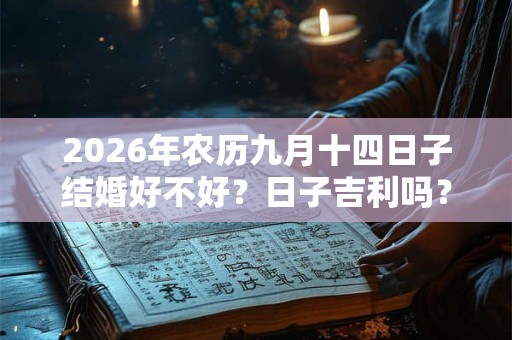 2026年农历九月十四日子结婚好不好？日子吉利吗？