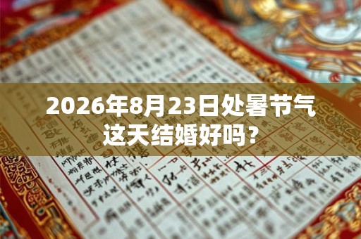 2026年8月23日处暑节气这天结婚好吗？