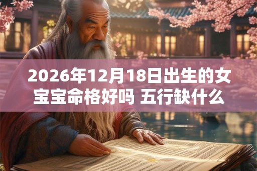 2026年12月18日出生的女宝宝命格好吗 五行缺什么