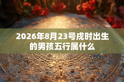 2026年8月23号戌时出生的男孩五行属什么 2026年8月23号戌时出生的男孩五行属什么