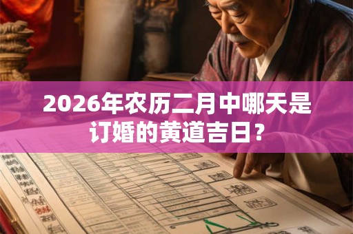 2026年农历二月中哪天是订婚的黄道吉日? 2026年农历二月中哪天是订婚的黄道吉日?