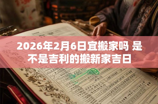 2026年2月6日宜搬家吗 是不是吉利的搬新家吉日