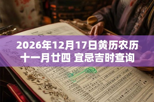 2026年12月17日黄历农历十一月廿四 宜忌吉时查询 2026年12月17日黄历农历十一月廿四 宜忌吉时查询