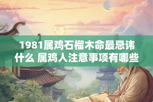 1981属鸡石榴木命最忌讳什么 属鸡人注意事项有哪些 1981属鸡石榴木命最忌讳什么 属鸡人注意事项有哪些
