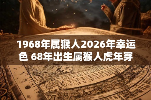 1968年属猴人2026年幸运色 68年出生属猴人虎年穿什么颜色衣服好