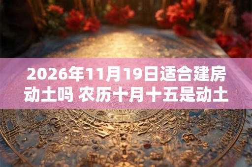 2026年11月19日适合建房动土吗 农历十月十五是动土吉日吗