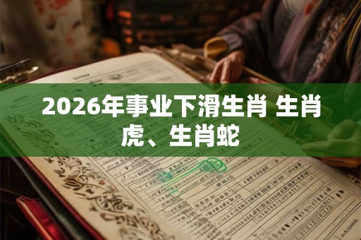 2026年事业下滑生肖 生肖虎、生肖蛇
