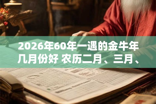 2026年60年一遇的金牛年几月份好 农历二月、三月、六月