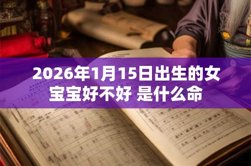 2026年1月15日出生的女宝宝好不好 是什么命
