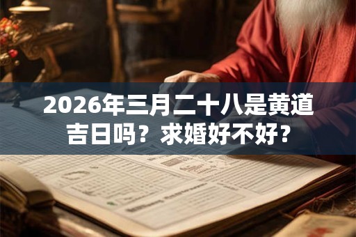 2026年三月二十八是黄道吉日吗？求婚好不好？