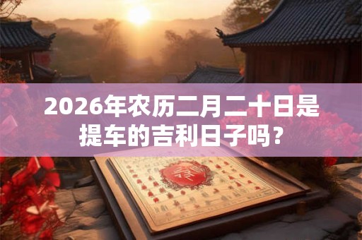 2026年农历二月二十日是提车的吉利日子吗？
