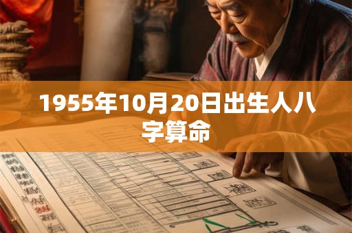 1955年10月20日出生人八字算命