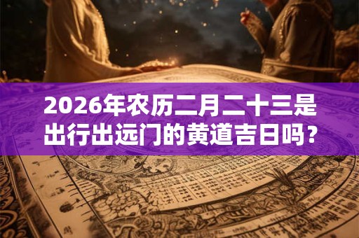 2026年农历二月二十三是出行出远门的黄道吉日吗？