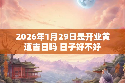 2026年1月29日是开业黄道吉日吗 日子好不好