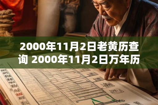 2000年11月2日老黄历查询 2000年11月2日万年历黄道吉日