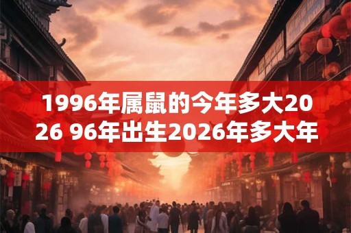 1996年属鼠的今年多大2026 96年出生2026年多大年龄