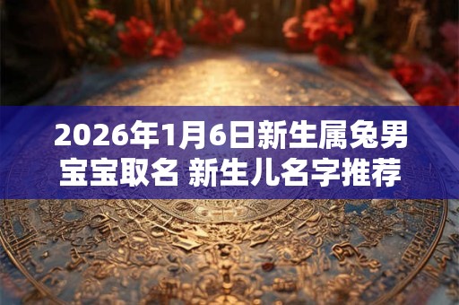 2026年1月6日新生属兔男宝宝取名 新生儿名字推荐 2026年1月6日新生属兔男宝宝取名 新生儿名字推荐