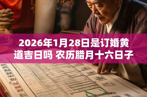 2026年1月28日是订婚黄道吉日吗 农历腊月十六日子好吗