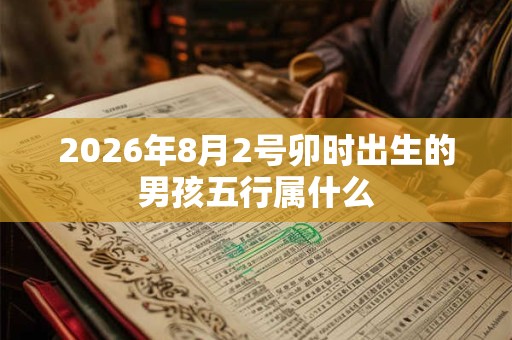 2026年8月2号卯时出生的男孩五行属什么