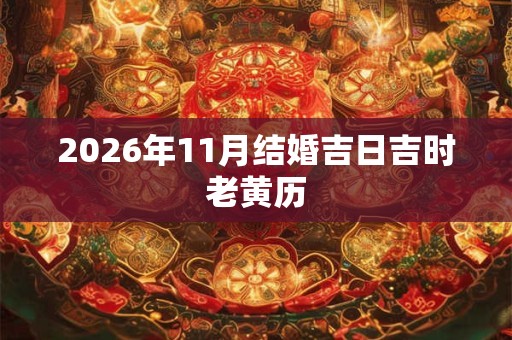 2026年11月结婚吉日吉时老黄历 2026年11月结婚吉日吉时老黄历