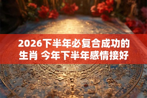 2026下半年必复合成功的生肖 今年下半年感情接好运生肖