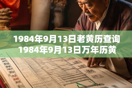 1984年9月13日老黄历查询 1984年9月13日万年历黄道吉日