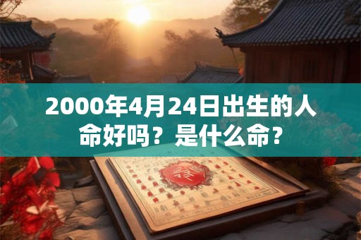2000年4月24日出生的人命好吗？是什么命？
