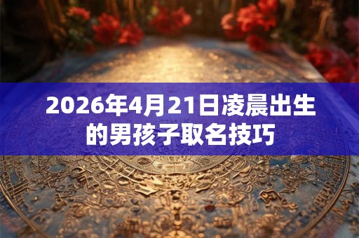 2026年4月21日凌晨出生的男孩子取名技巧