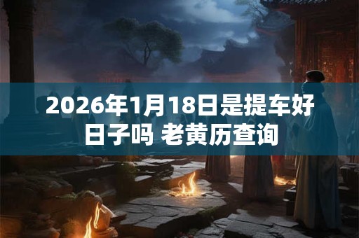 2026年1月18日是提车好日子吗 老黄历查询