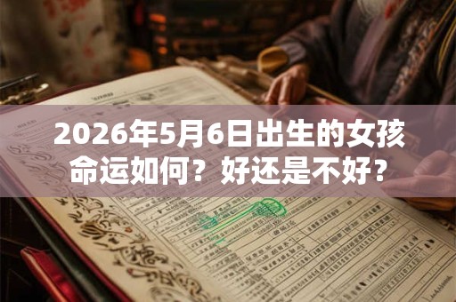 2026年5月6日出生的女孩命运如何？好还是不好？