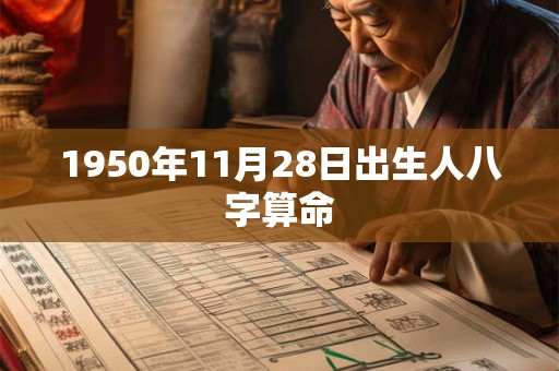 1950年11月28日出生人八字算命