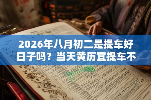 2026年八月初二是提车好日子吗？当天黄历宜提车不