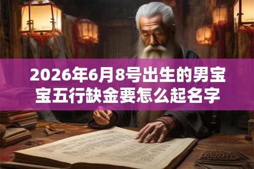 2026年6月8号出生的男宝宝五行缺金要怎么起名字